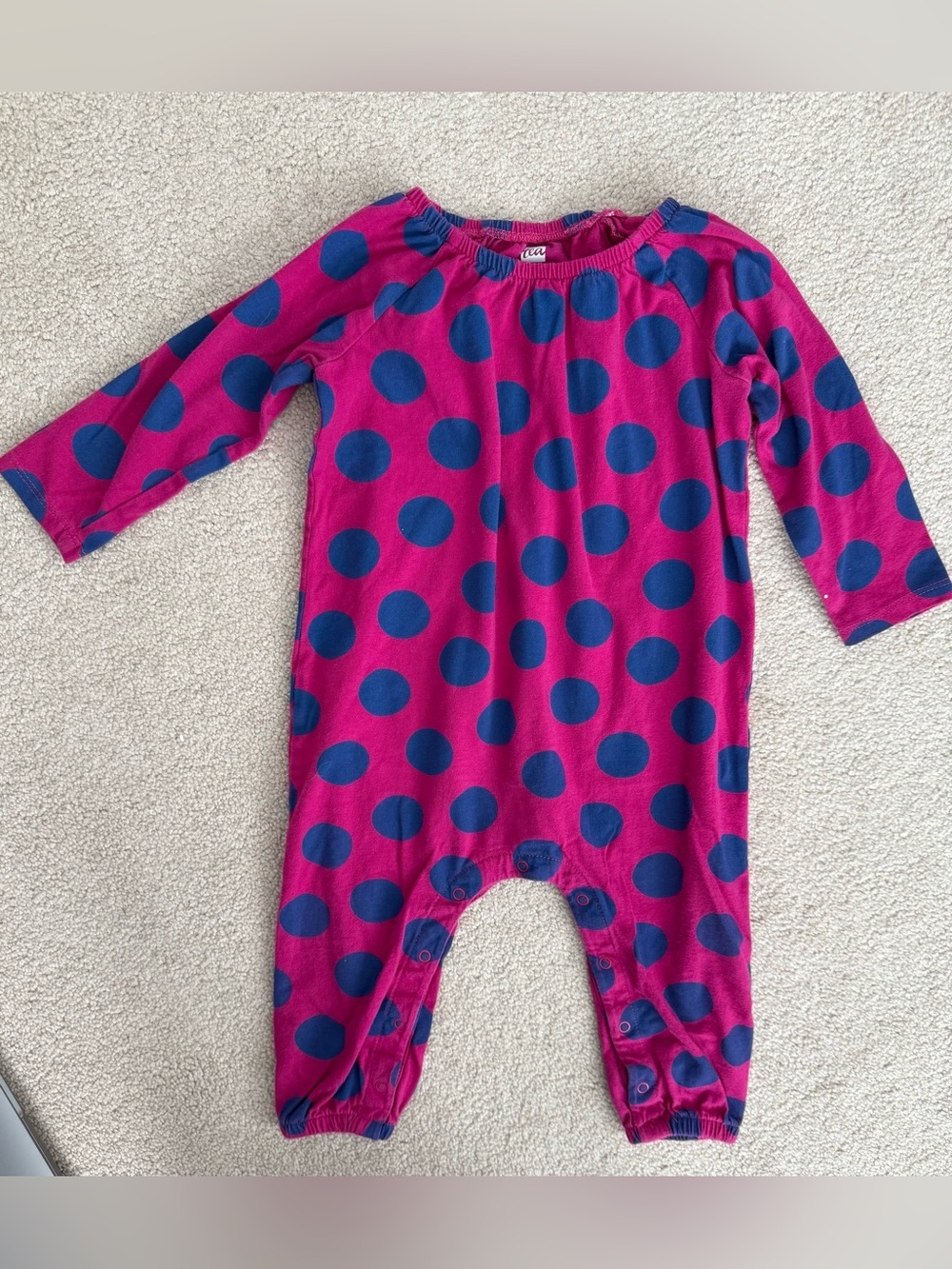 Tea collections Polka Dot One-Piece Romper - size 9-12 months
